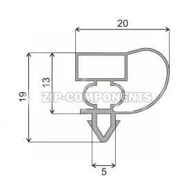 Уплотнитель 735x1585 мм профиль E1