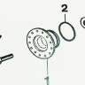 Суппорт Electrolux-Zanussi под 203 подшипник со стороны шкива 4071430971 4071374104 cod099